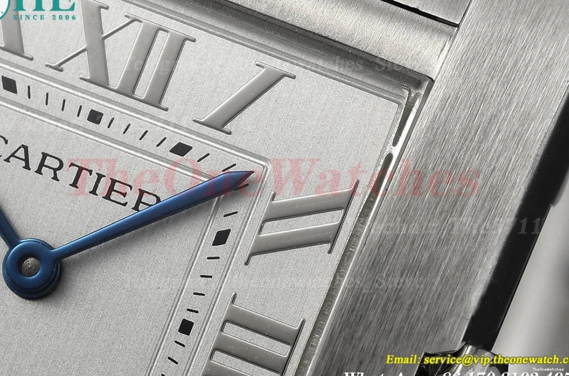 Tank SS SS 27mm Française 8848F Quartz Dial Silver 0326